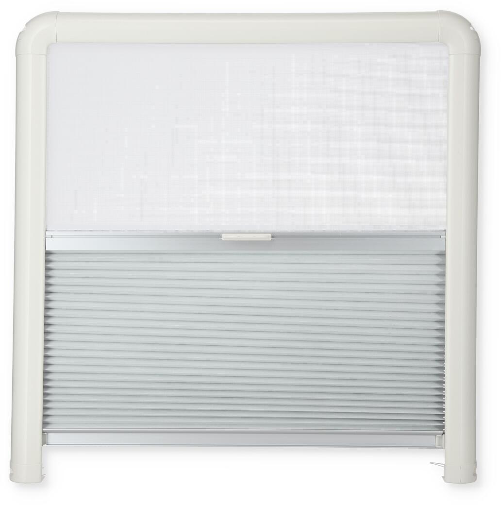 Remis REMIflair IV Duo-Plissee-Rollo Insektenschutz Verdunklung 1000x600mm Wohnwagen Wohnmobil