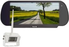 Falcon FN-WCCS-W Rückfahrvideosystem HD-Rückfahrkamera 7″-Spiegelmonitor Parkhilfe Camping Wohnwagen