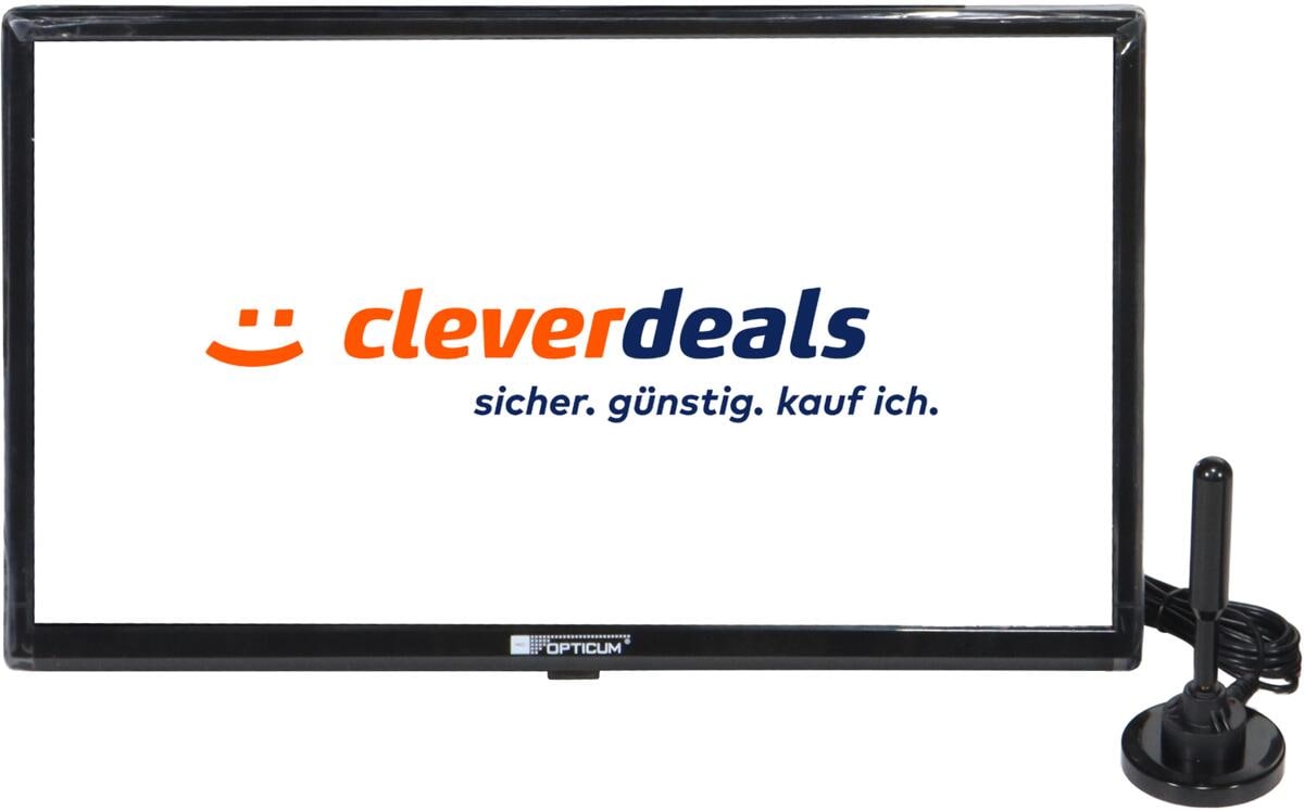 Opticum Red LE-19T30921 19" LED-Fernseher HD Triple Tuner Kfz-Adapter DVB-T Antenne Camping Wohnwagen Wohnmobil