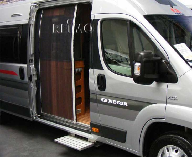 Horrex Insektenschutztür Plissee Schiebetür für Fiat Ducato H2/H3 ab Bj. 07/2006 Camping Wohnwagen