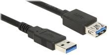 Delock 85058 USB-Kabel Verlängerungskabel USB-A Stecker 5m schwarz