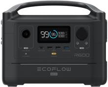 Ecoflow River 600 Max Lithium Powerstation Camping-Generator Batterie Boot Wohnwagen schwarz