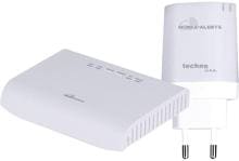 Techno Line MA12024 Starterset Mobile Alerts Router Notstromversorgung Gateway MA12022 Power Check MA10870 weiß