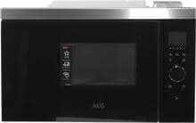 AEG MBB1756SEM Einbau-Mikrowelle 17 Liter 60cm breit 800 Watt LED Touch-Display Kindersicherung Auftaufunktion schwarz