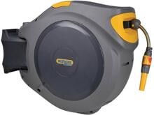 Hozelock Flowmax Auto Reel Gartenschlauchaufroller Schlauchbox 30m Wasserschlauch grau gelb