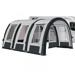 Dorema Seitentunnel Windschutz Gr.3 240-270cm für Traveller Modular Camping Wohnwagen grau