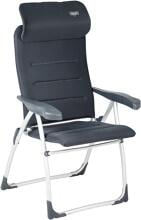 Crespo Air-Elite Compact Campingstuhl Klappstuhl Liegestuhl Terrasse Outdoor grau