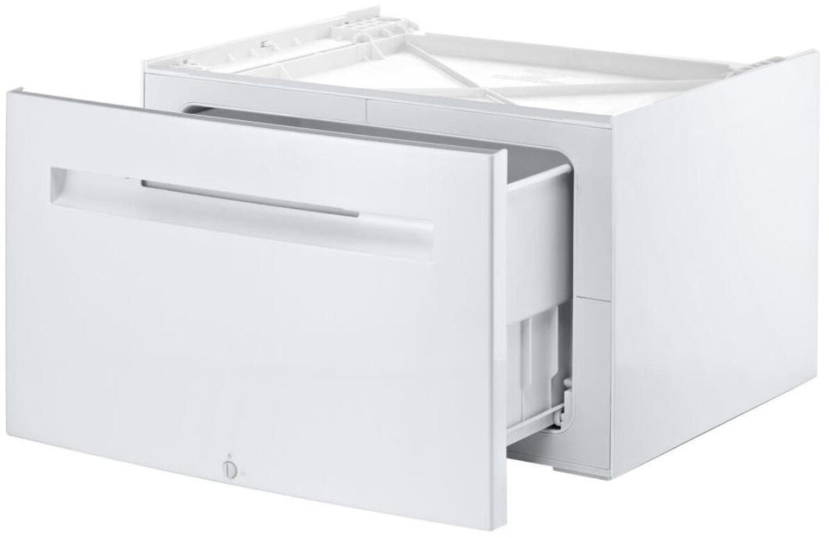 Bosch WMZPW20W Universalpodest Unterbausockel Aufbewahrungsschublade für Waschmaschine Trockner weiß