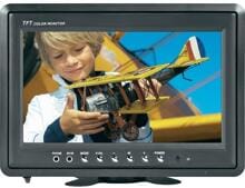 Renkforce T-900B 9" Auto LCD-Monitor Einbau-Bildschirm für Kopfstütze Kopfhöreranschluss 12V schwarz