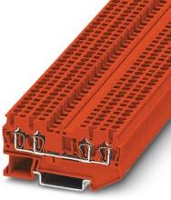 50 Stück Phoenix Contact 3037410 Durchgangsklemme Verbindungsklemme Zugfeder 5.2mm rot