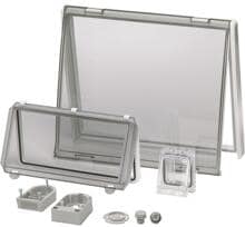 Fibox L 06 Sichtfenster Deckel Klappdeckel für 6 Module 130x77mm transparent