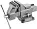 Toolcraft TO-5342457 Schraubstockfuß Schraub Zwinge Klemme 125mm Beckenbreite 150mm Spannweite silber