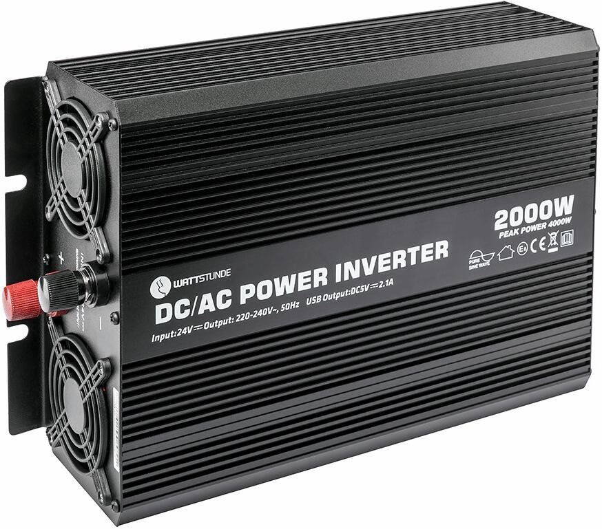 WATTSTUNDE WS24/2000SI Sinus Spannungswandler Wechselrichter 2000W 24V