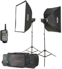 Godox MS300-F Studioblitz Blitzgerät Softbox Reflektor 2x 300Ws Fotostudio Fotografie