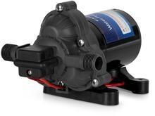 Carbest Wasserpumpe Druckwasserpumpe 3 Kammer 8l/min 1,4 bar 12V Camping Wohnwagen Wohnmobil