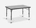 Crespo Sevilla Campingtisch Klapptisch Gartentisch Esstisch 120x80cm Melamin-Tischplatte Outdoor grau