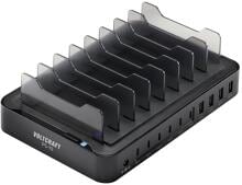 Voltcraft VC-14513990 Lade- und Managementsystem Tablet Smartphone 10-fach 120Watt schwarz