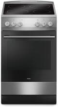 Amica SHC11595E Elektro-Standherd 50cm breit 67 Liter Steam Clean Glaskeramik-Kochfeld silber