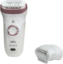 Braun Silk-épil 9 9730 Epilierer Rasierer Trimmer Haarentferner Nass-Trocken weiß
