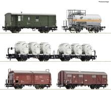 Roco 6600018 H0 6er-Set Modellbahn-Lokomotive Doppellokomotive Güterzug DB Epoche IV