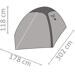 Salewa Atlas III Kuppelzelt Camping-Zelt 3-Personen 159x286cm Outdoor cactus grey
