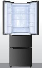 Bomann KG 7361 IX French Door Stand-Kühl-Gefrierkombination 63,5cm breit 320 Liter Total NoFrost dunkle Edelstahloptik