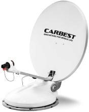 Carbest Travelsat II Single Sat-Anlage Satellitenschüssel 68cm Bluetooth Wohnwagen Reisemobil Caravan weiß