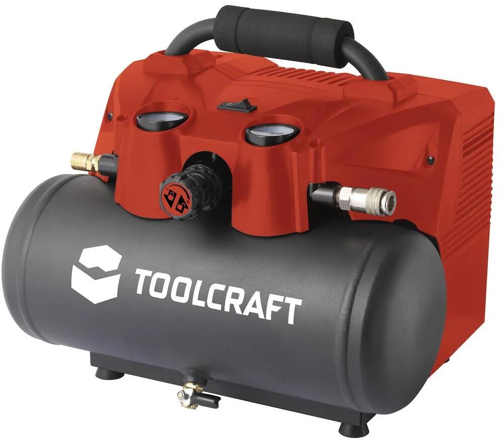 Toolcraft TO-7414797 Akku-Druckluft-Kompressor Kolbenkompressor ohne Akku ohne Ladegerät 6 Liter 8bar