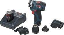 Bosch GSR 12V-35 FC Akku-Bohrschrauber 2x3Ah Li-Ion Akku 4 Aufsätze L-BOXX 12V