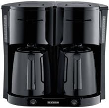 Severin KA 9315 Kaffeemaschine Filterkaffeemaschine Isolierkanne Tassen 16 schwarz