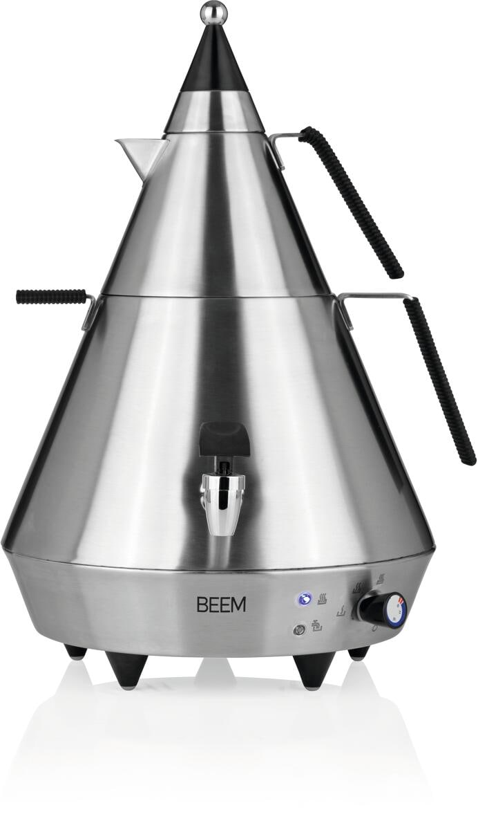 BEEM pyramid A4 Samowar Teemaschine Teekocher 4 Liter 2500W edelstahl schwarz