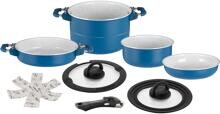 Brunner Carezza Magnetogrip Kochset Campingkochgeschirr 7-teilig Ø22cm Aluminium blau