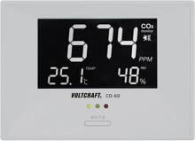 Voltcraft CO-60 CO2-Messgerät Luftqualitäts-Messgerät Kohlendioxid Lufttemperatur Luftfeuchtigkeit schwarz