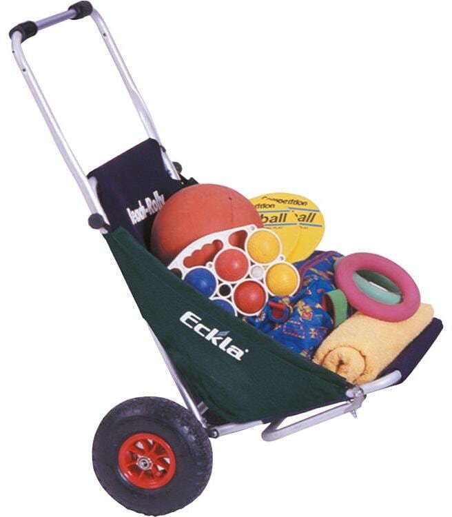 Eckla Beach Rolly klappbarer Strandwagen Transportwagen 70x110x68cm blau