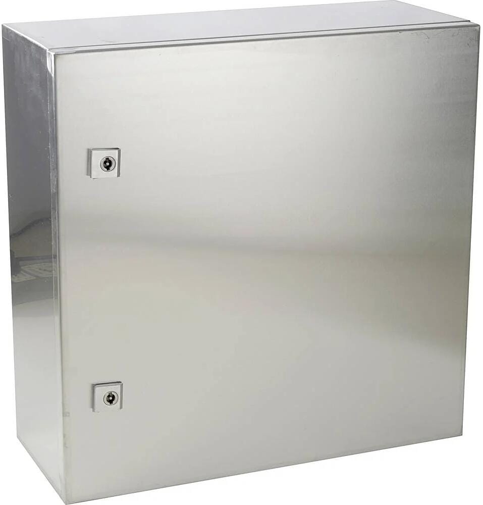 Tru Components TC-12876088 Schaltschrank Installationsgehäuse 500x500x200mm Edelstahl lichtgrau