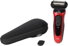 Braun Series 6 61-R1000s Folienrasierer Herrenrasierer Elektrorasierer akkubetrieben schwarz rot