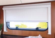 Remis REMIflair I Doppel-Kassettenrollo Insektenschutz Sonnenschutz 1730x695mm Camping Wohnwagen Reisemobil cremeweiß