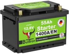 BullTron Lithium Starterbatterie Versorgungsbatterie 55Ah Camping Wohnwagen Wohnmobil
