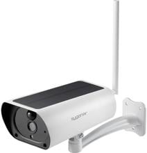Sygonix SY-4414894 IP Überwachungskamera Video Sicherheit 1920x1080 Pixel 3,6mm Mikrofon Solarmodul WLAN weiß schwarz