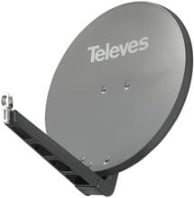 Televes S75QSD-G Sat-Reflektor Satellitenschüssel Spiegel Aluminium verzinkt graphit