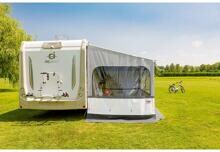 Fiamma Side W Pro Caravanstore XL Markisen-Seitenwand Camping Wohnwagen Wohnmobil grau anthrazit