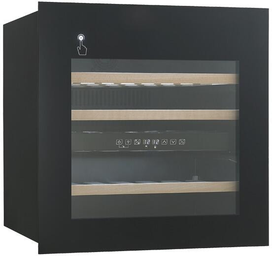 Wolkenstein EWTS85-36ED Einbau-Weintemperierschrank 59cm breit 85 Liter 36 Standardweinflaschen 2 Temperaturzonen regelbares Thermostat