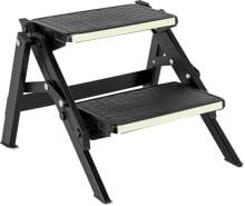 Brunner Ruckstep Alu Doppeltrittstufe Klapp-Trittstufe Wohnwagen Caravan Camping schwarz