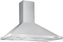 Respekta CH22068IXB Dunstabzugshaube Kaminhaube 90cm breit Drucktasten Metallfettfilter Edelstahl