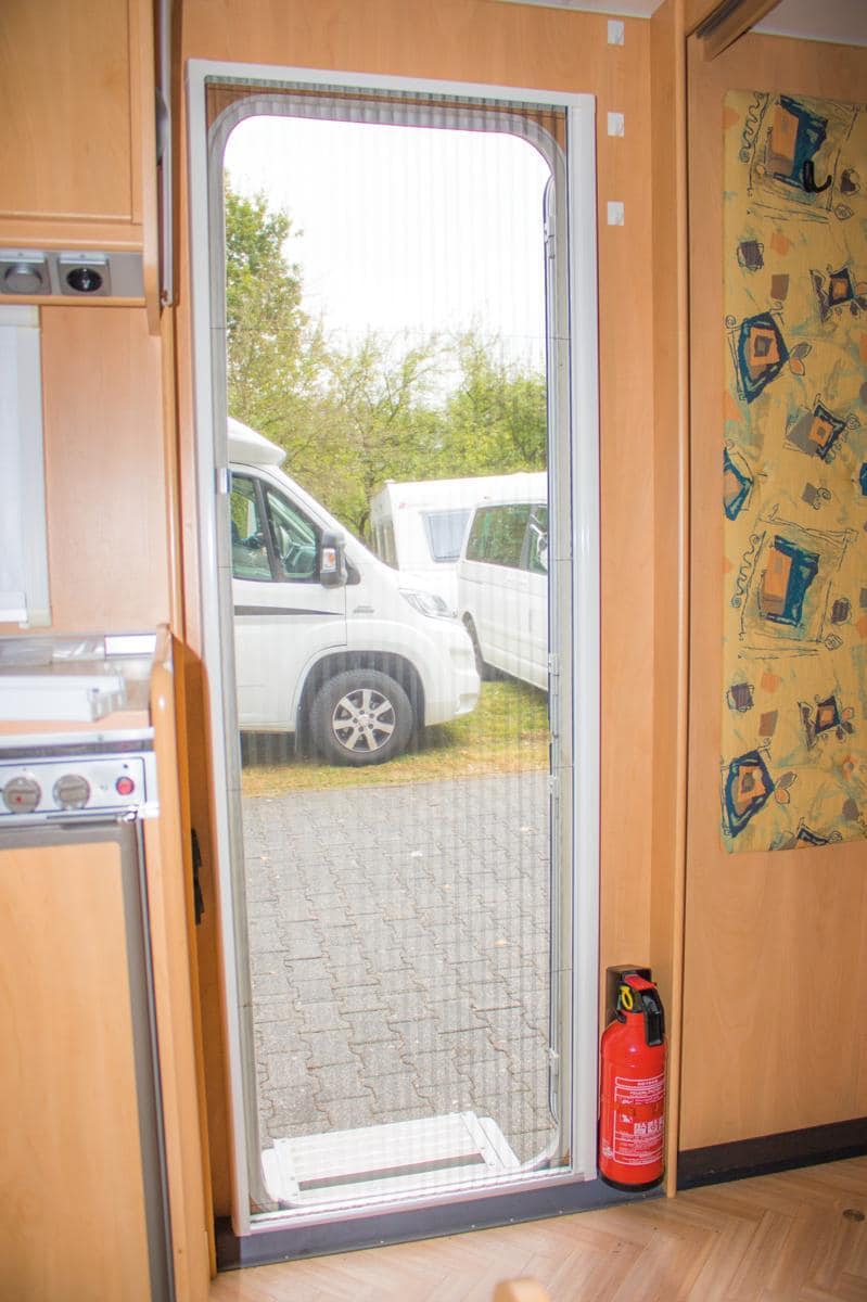 Remis REMIcare II Plissee-Insektenschutztür Fliegenschutztür 1850x650x92mm Reisemobil Camping