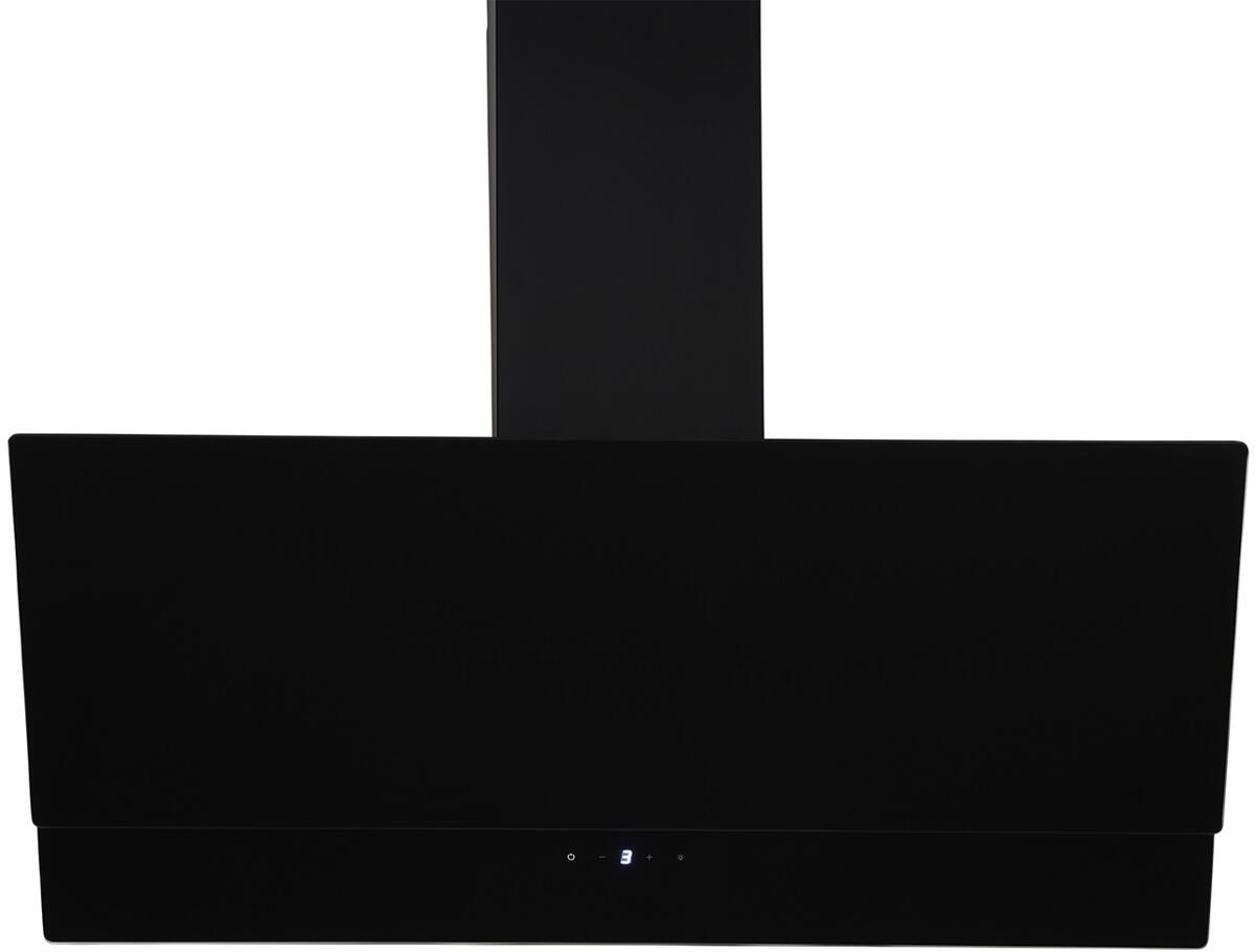 Respekta CH66038-90SAM Dunstabzugshaube Kopffreihaube 90cm breit 3 Leistungsstufen Metallfettfilter TouchControl schwarz