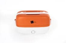 Miji Cookingbox One Dampfkocher Mini-Dampfgarer Kochgerät Lunchbox 1 Liter 250 Watt orange weiß