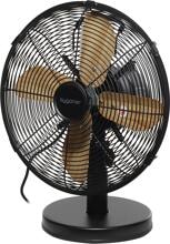 Sygonix SY-5948002 Tischventilator Lüfter 40 Watt schwarz holz