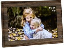 TFA Dostmann FRAMEO App 10,1" digitaler Bilderrahmen WiFi 32GB 1280x800 Pixel Holz schwarz