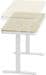 SpeaKa Professional SP-12061128 Sitz-Stehschreibtisch Schreibtisch elektrisch höhenverstellbar Holz weiß